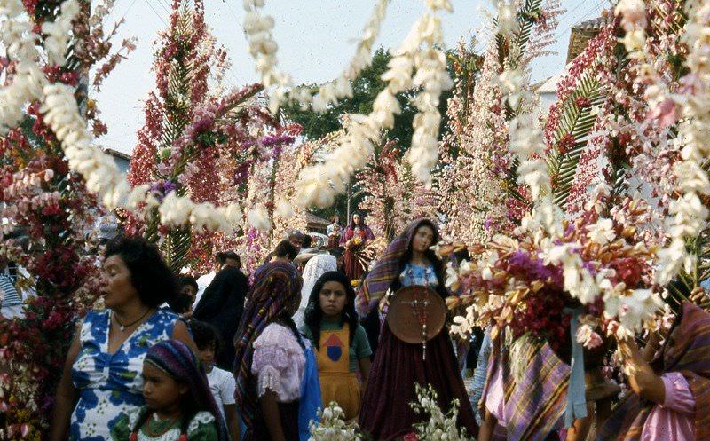 Procession of the Palms, Panchimalco, 1975