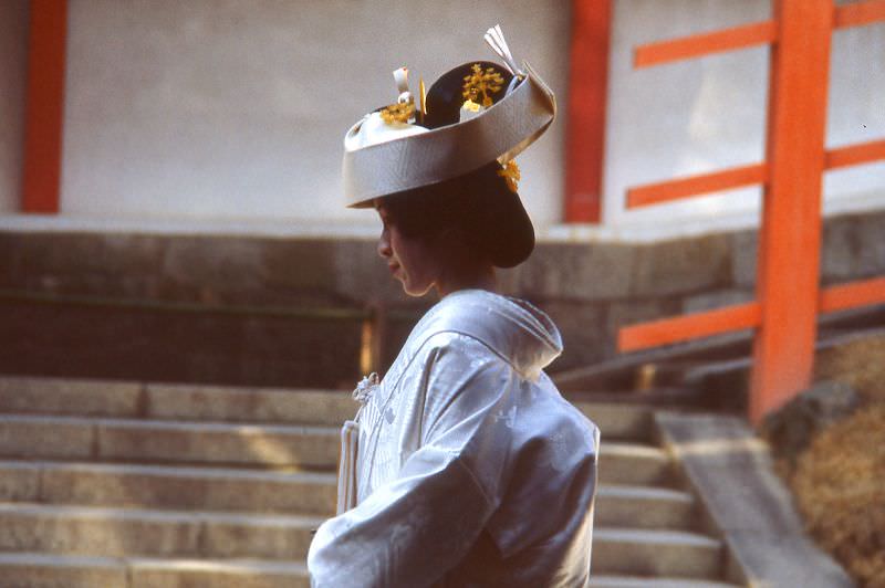 Girl in kimono, Tokyo, 1983