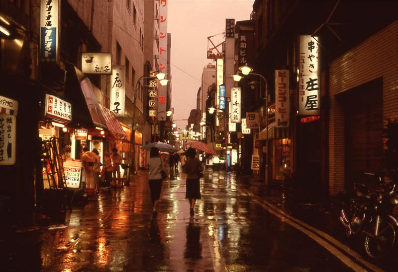 Tokyo street scenes, 1983