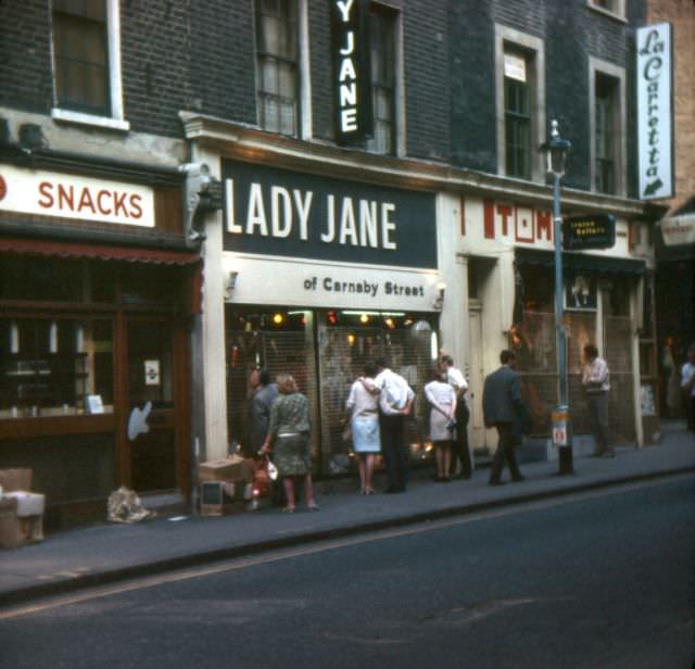 Women Fashion Boutique who Hired Models as Living Mannequins on London's Carnaby Street, 1966