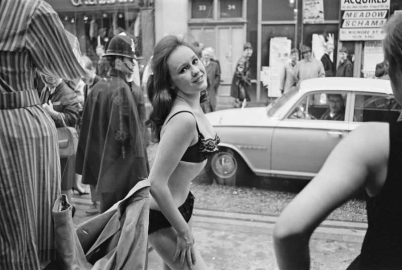 Women Fashion Boutique who Hired Models as Living Mannequins on London's Carnaby Street, 1966