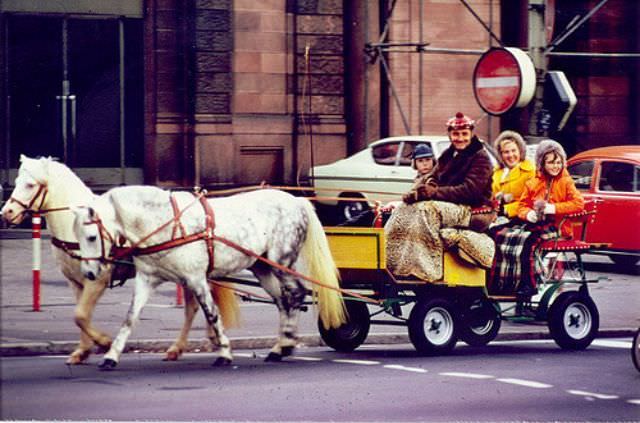 Mannheim street scene, December 1973