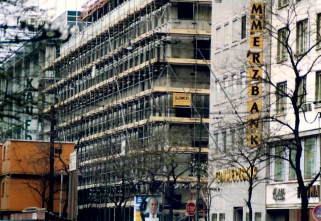 The Dresdner Bank under construction, 1972