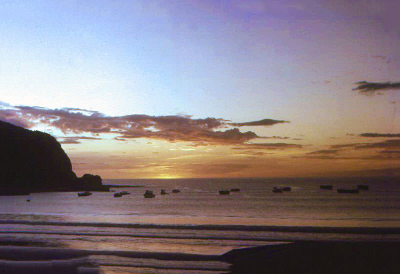 Fishing boats coming in for the night, Nicaragua