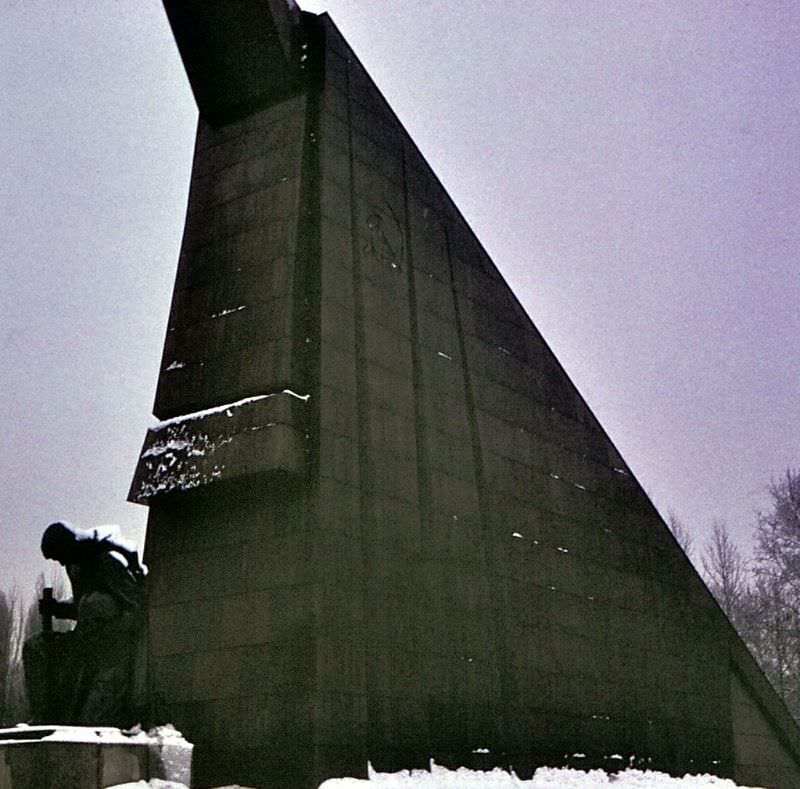 Treptower Soviet War Memorial, East Berlin, February 1970