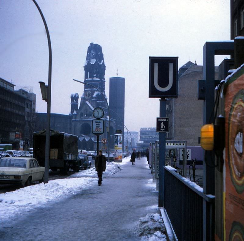 West Berlin street scenes, February 1970