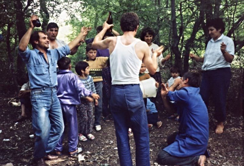 Eat, drink and be merry, Polyanovo, Bulgaria, 1978