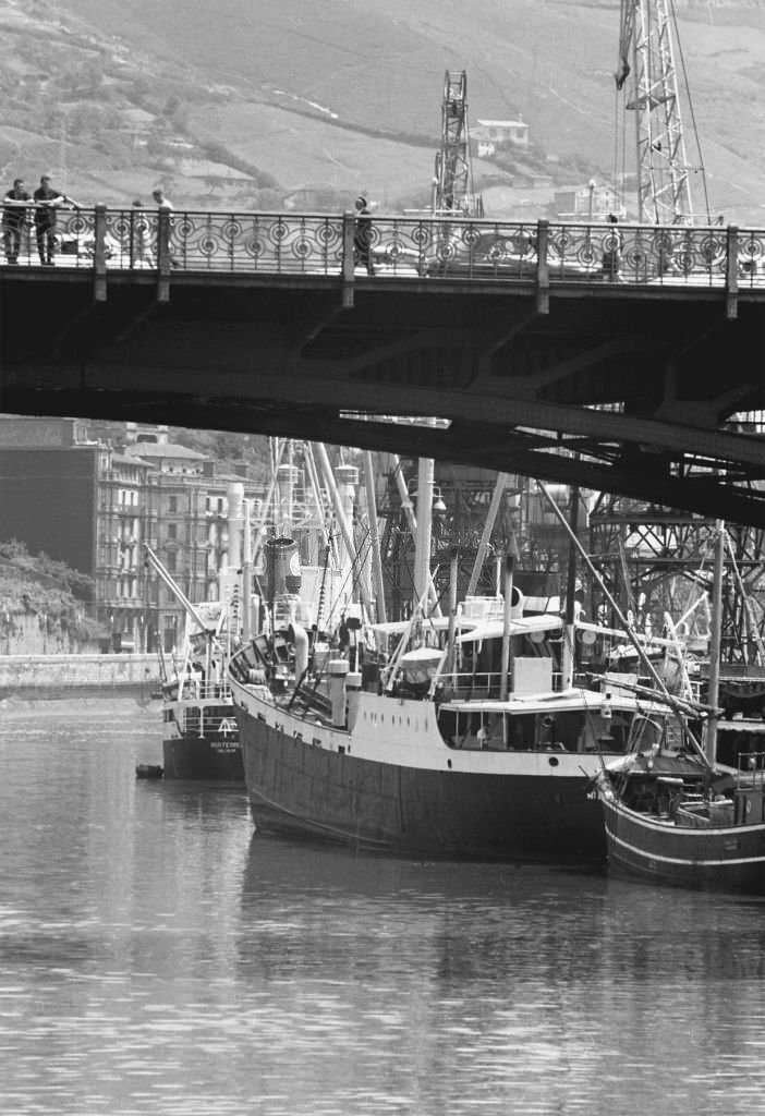 River Nervión of Bilbao, Vizcaya, Spain, 1967.