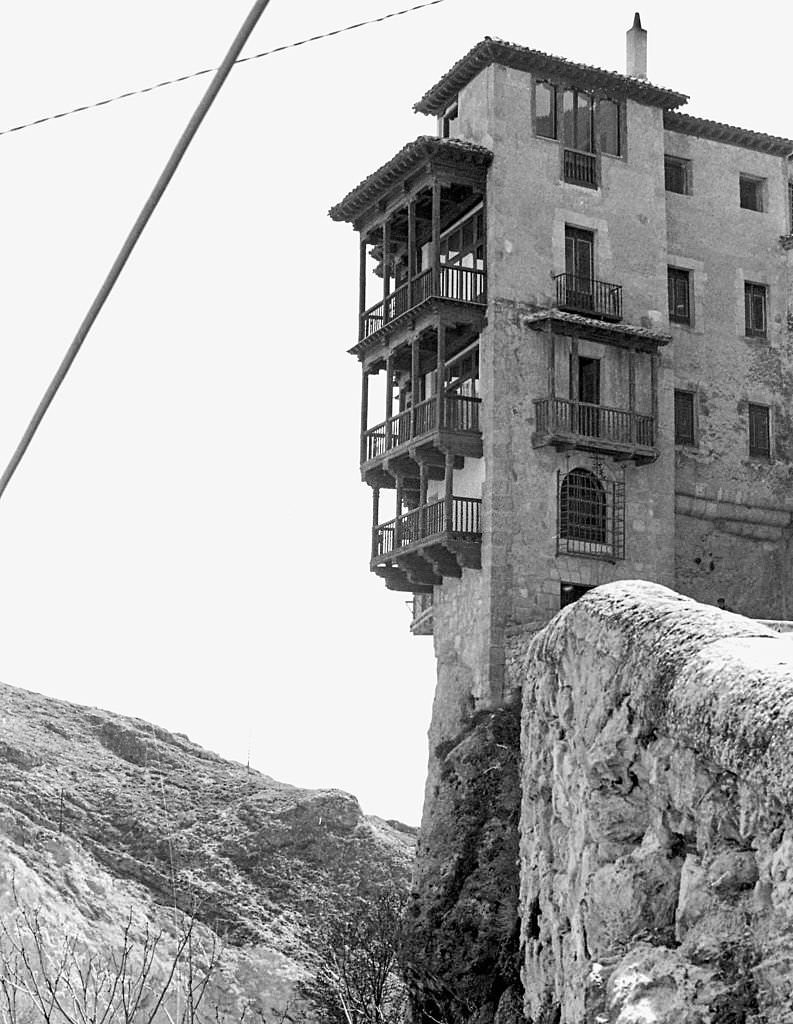 The 'hanging houses' of Cuenca, 1965