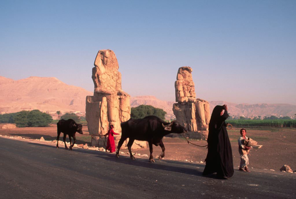 Colossi of Memnon, 1970s