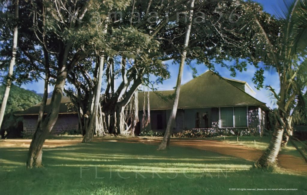 Small religious college on Manoa Road, just mauka of the University of Hawaii, 1950s.