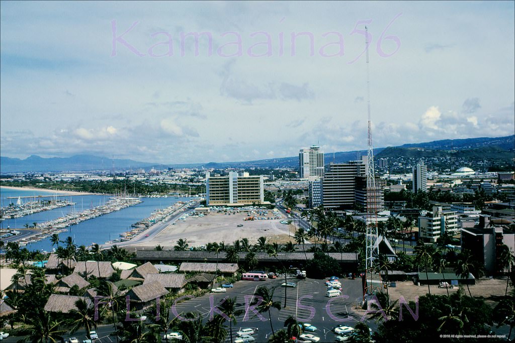 Ala Wai Harbor Ewa View, 1961