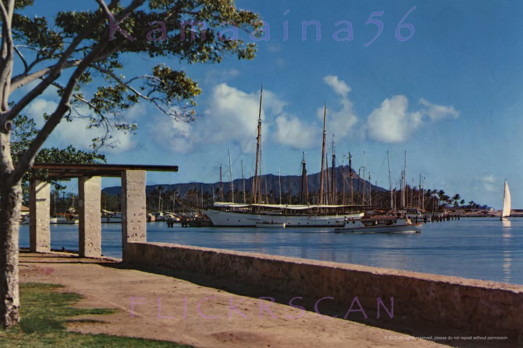 Ala Wai Harbor Ala Moana, 1950s