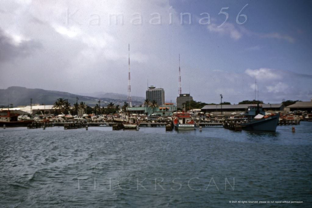 Aku Boats at Kewalo Basin, 1963