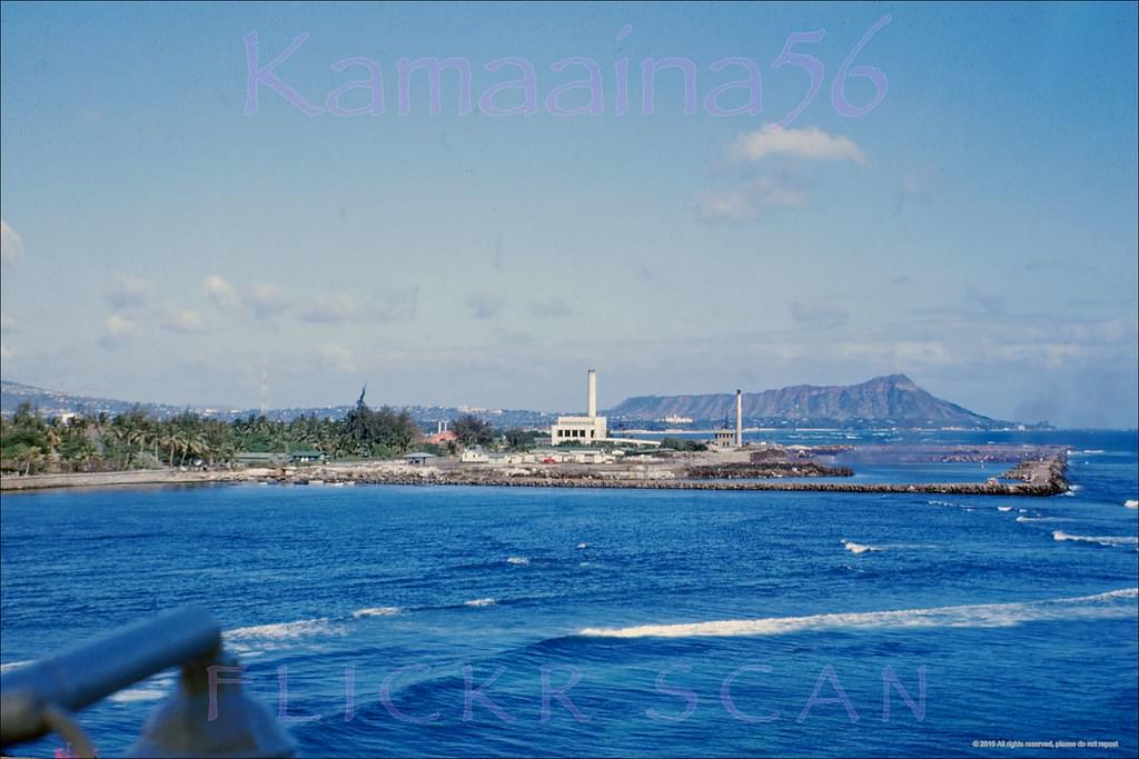 Kewalo Offshore Panorama, 1953