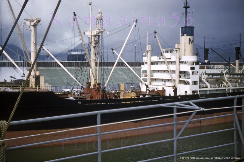 Matson Freighter Honolulu, 1958