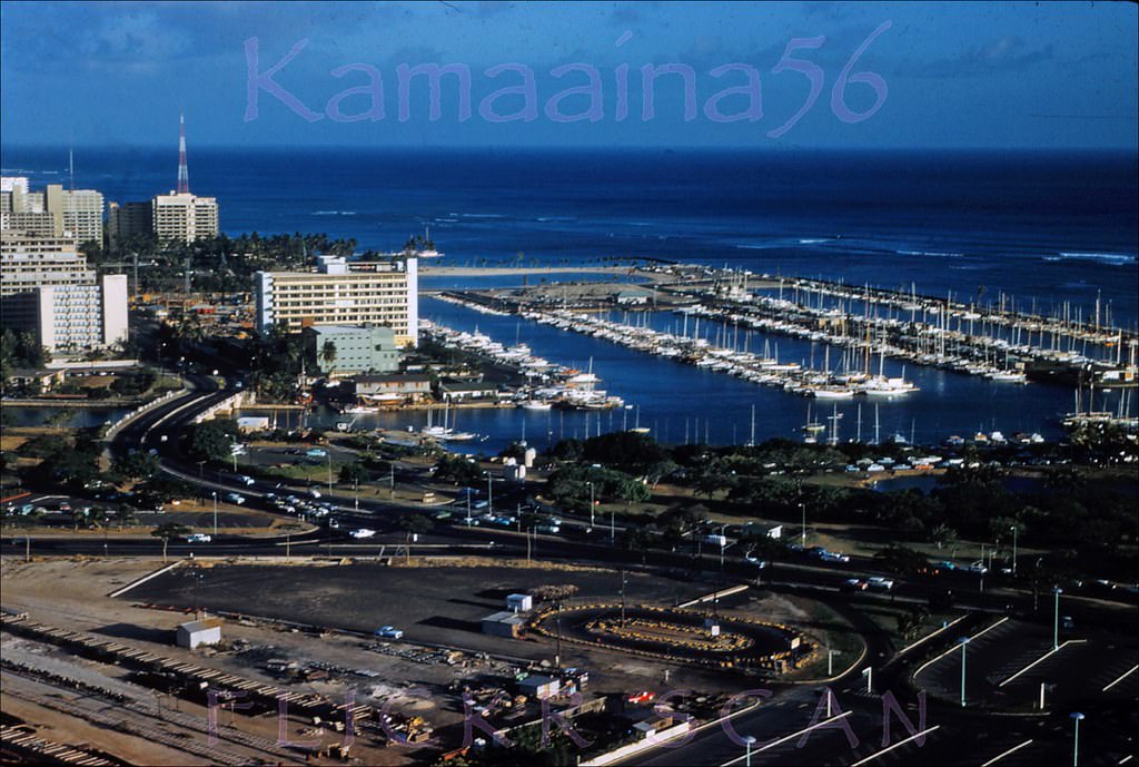 Ala Wai Harbor Panorama, 1962