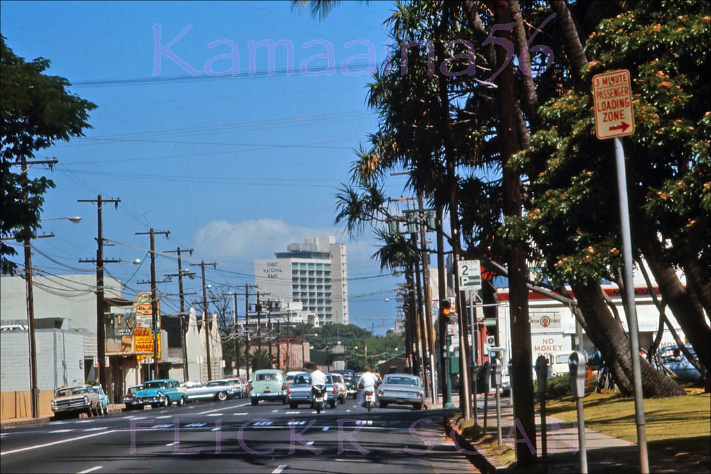 Beretania Street at Ward Ewa, 1966