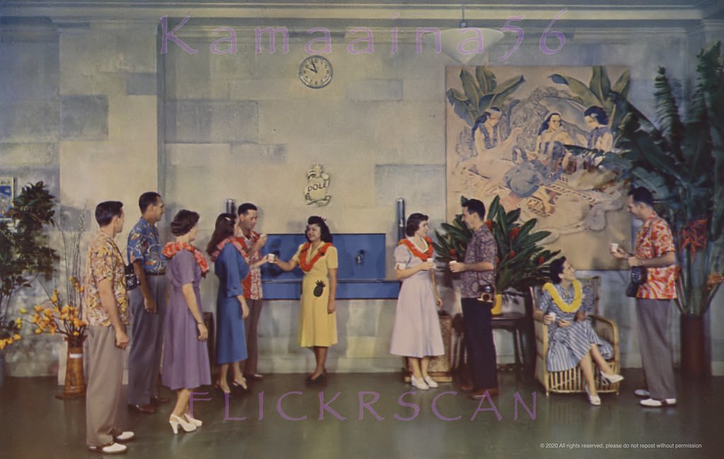 Hawaiian Pineapple Lobby, 1951.