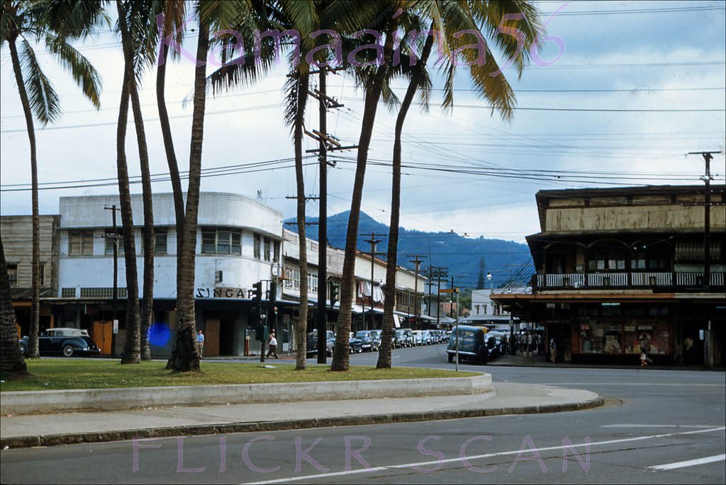 North King at Aala Honolulu, 1953