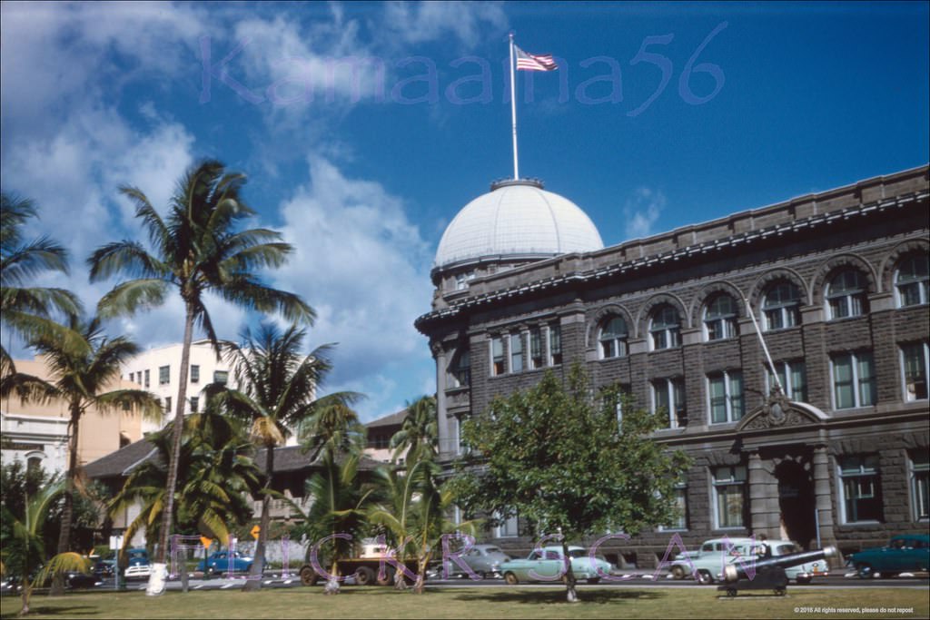 Walker Park Honolulu Harbor, 1950s.