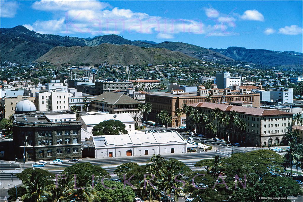 Downtown Honolulu Late 1950s.