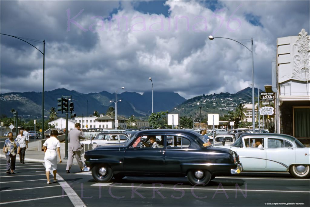 Beretania & Pali Hwy Honolulu, 1960.