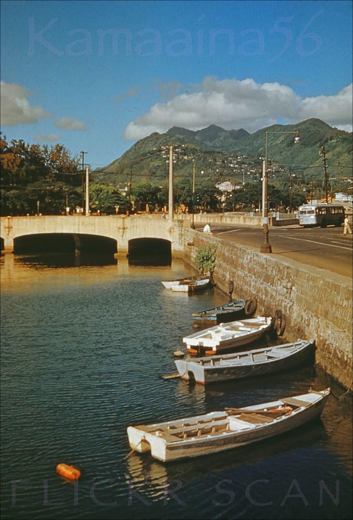 King Street Bridge Honolulu, 1955.