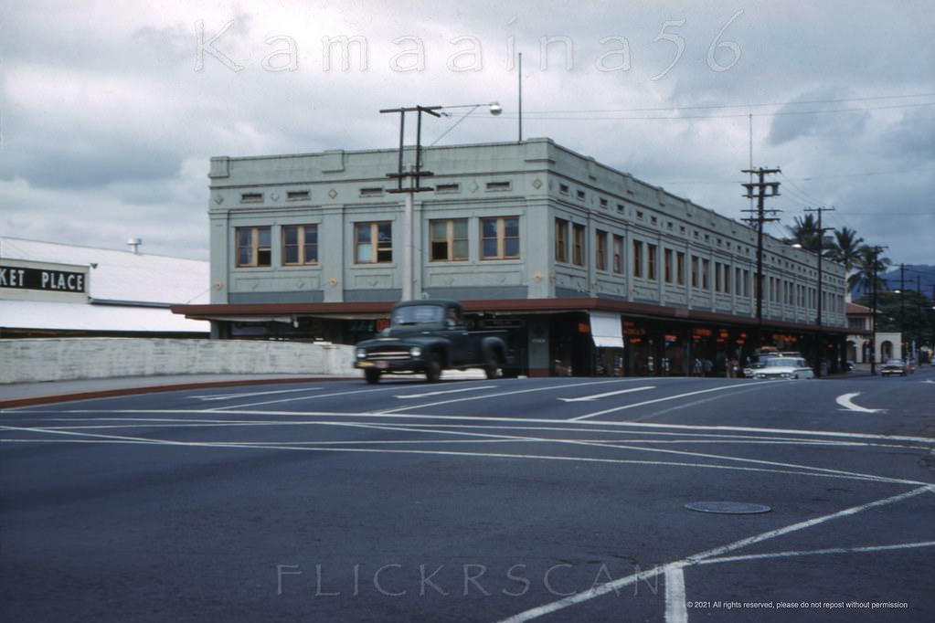 North King St Bridge Honolulu, 1959.