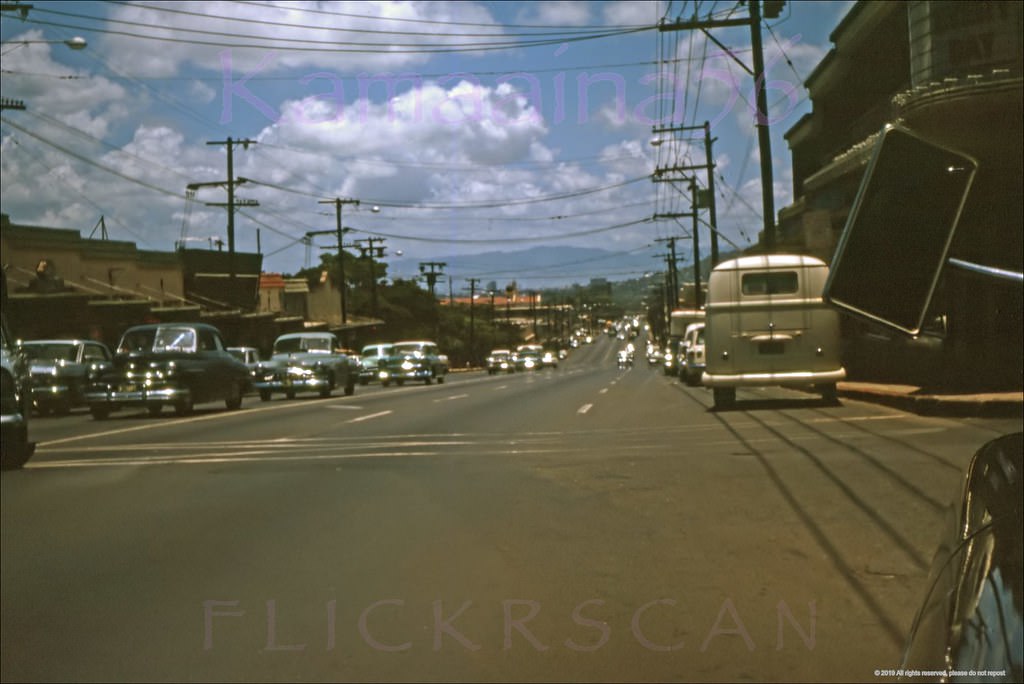 Waialae Avenue Kaimuki Ewa, 1963.