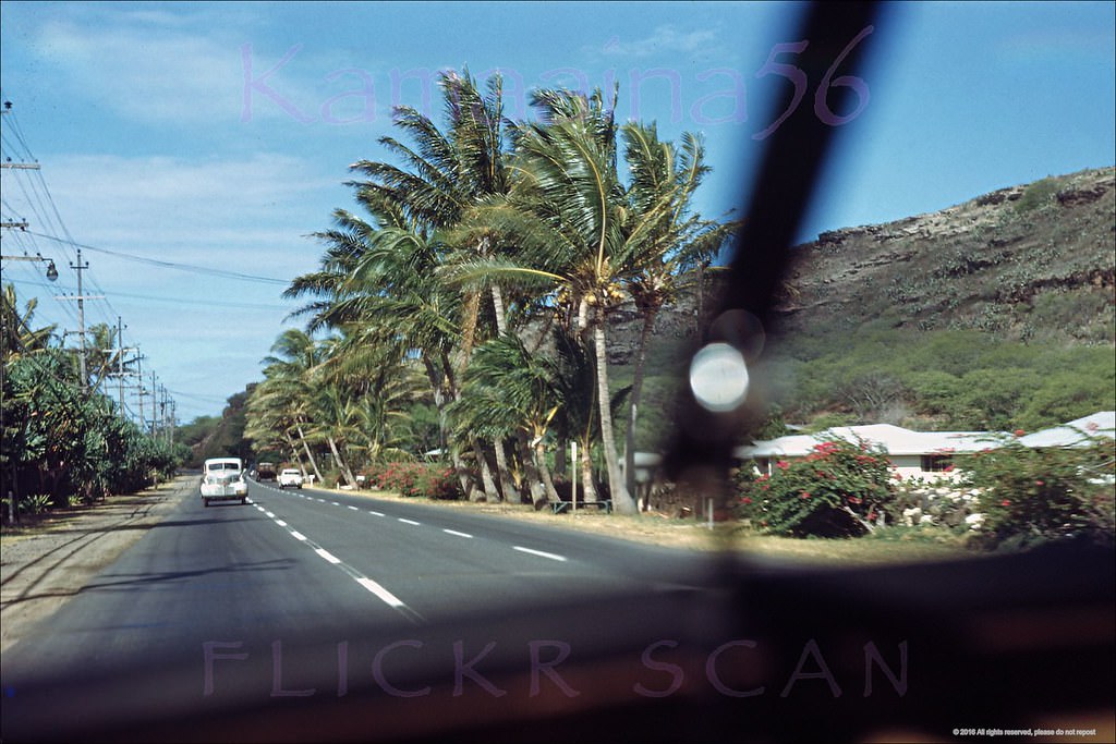 Kalanianaole Hwy East Oahu, 1950s.