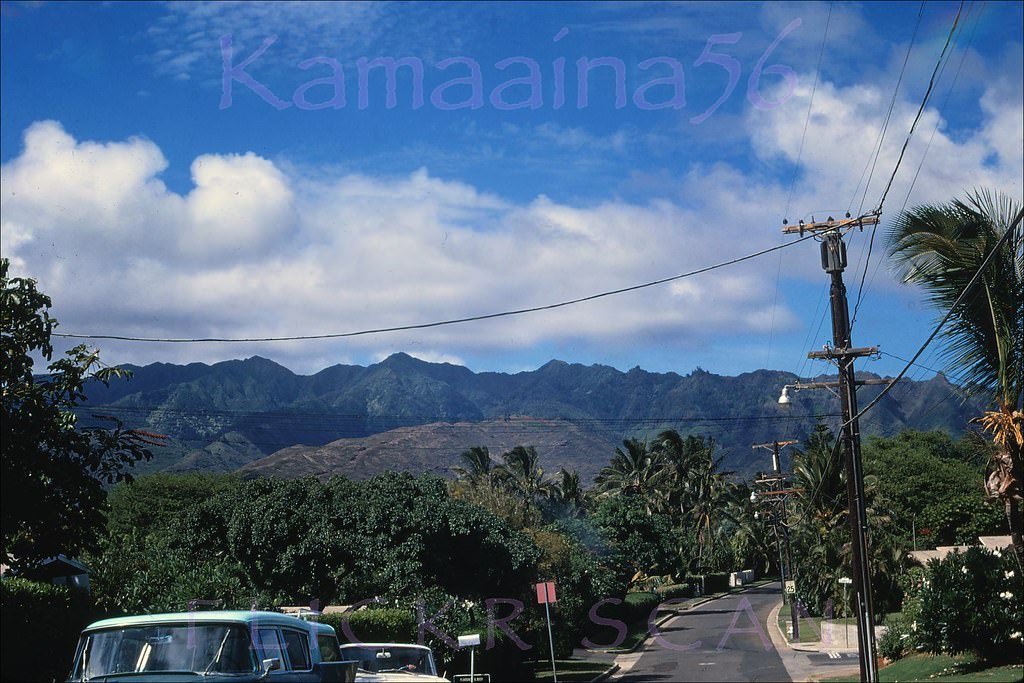 Portlock Road at Lawai, 1968.