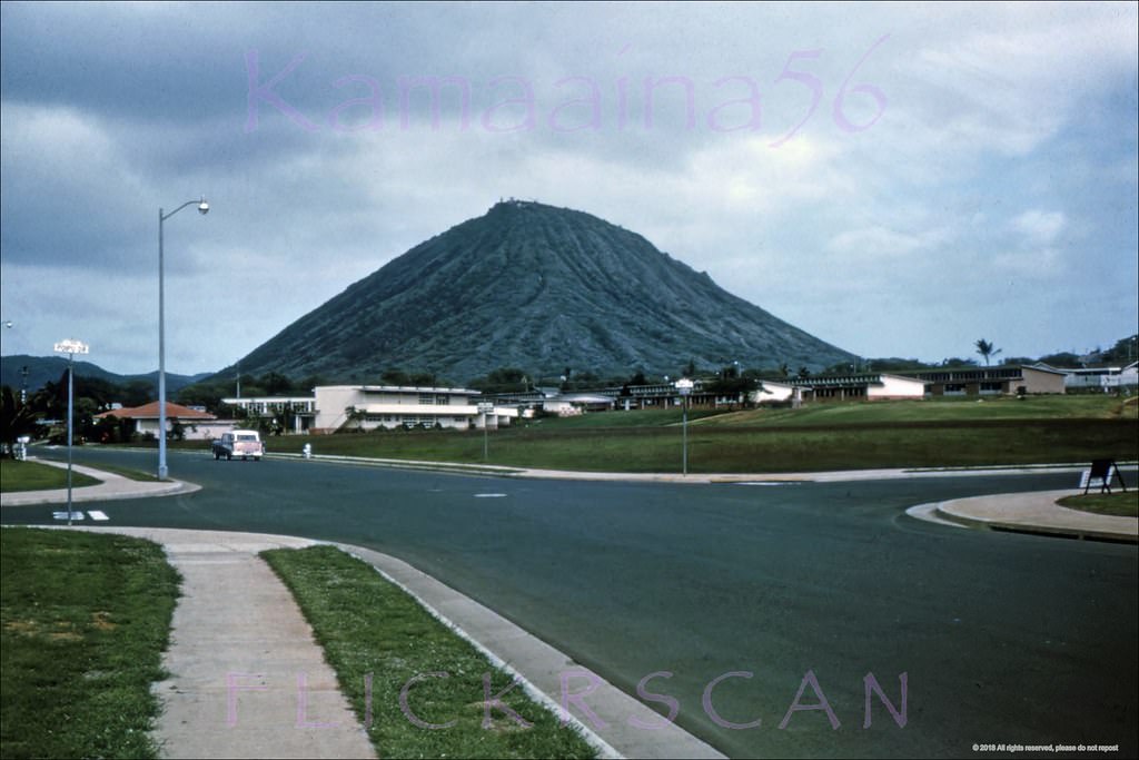 Koko Crater from Portlock, 1960s.