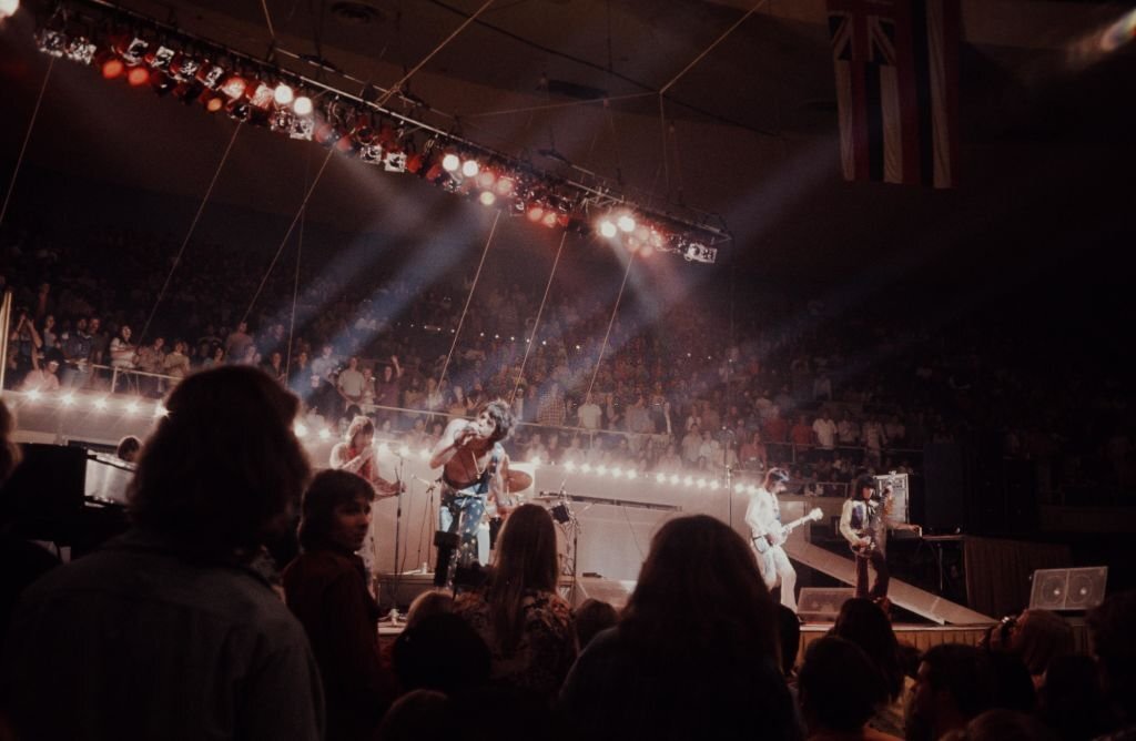 The Rolling Stones live at International Center, Honolulu, Hawaii, United Sattes, January 1973.