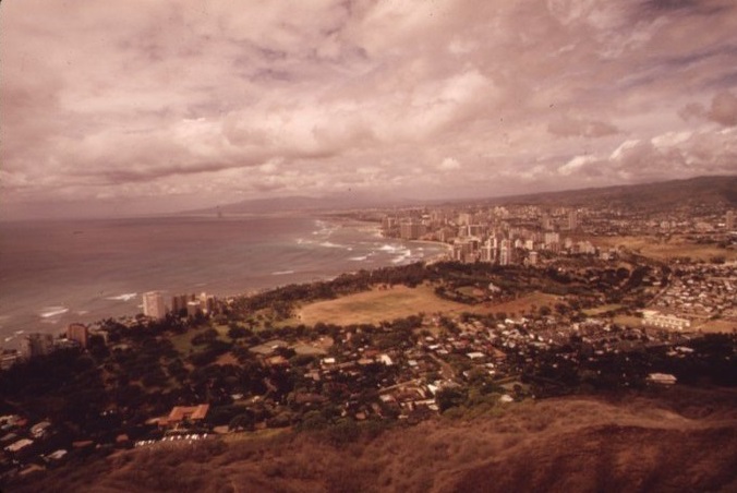 The view of Honolulu from the summit of Diamond Head sure looks different, though.