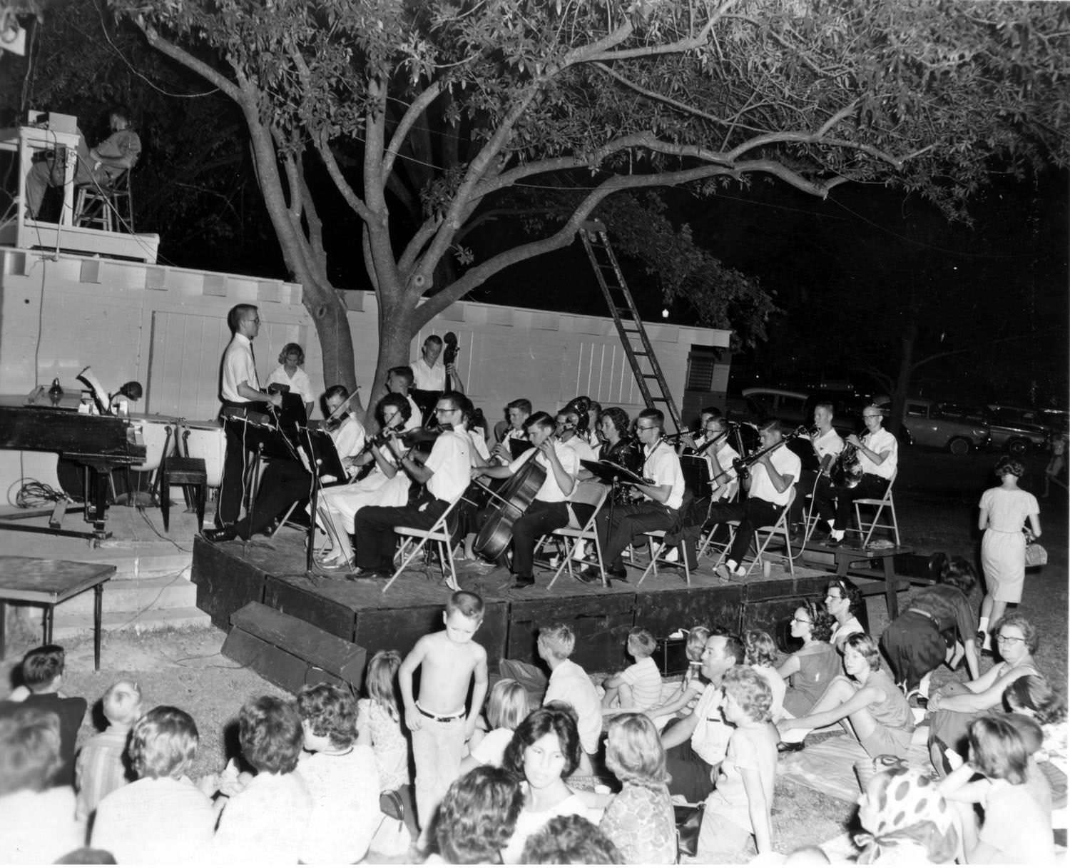 Wildcat Orchestra at Zilker Hillside Theater, 1962