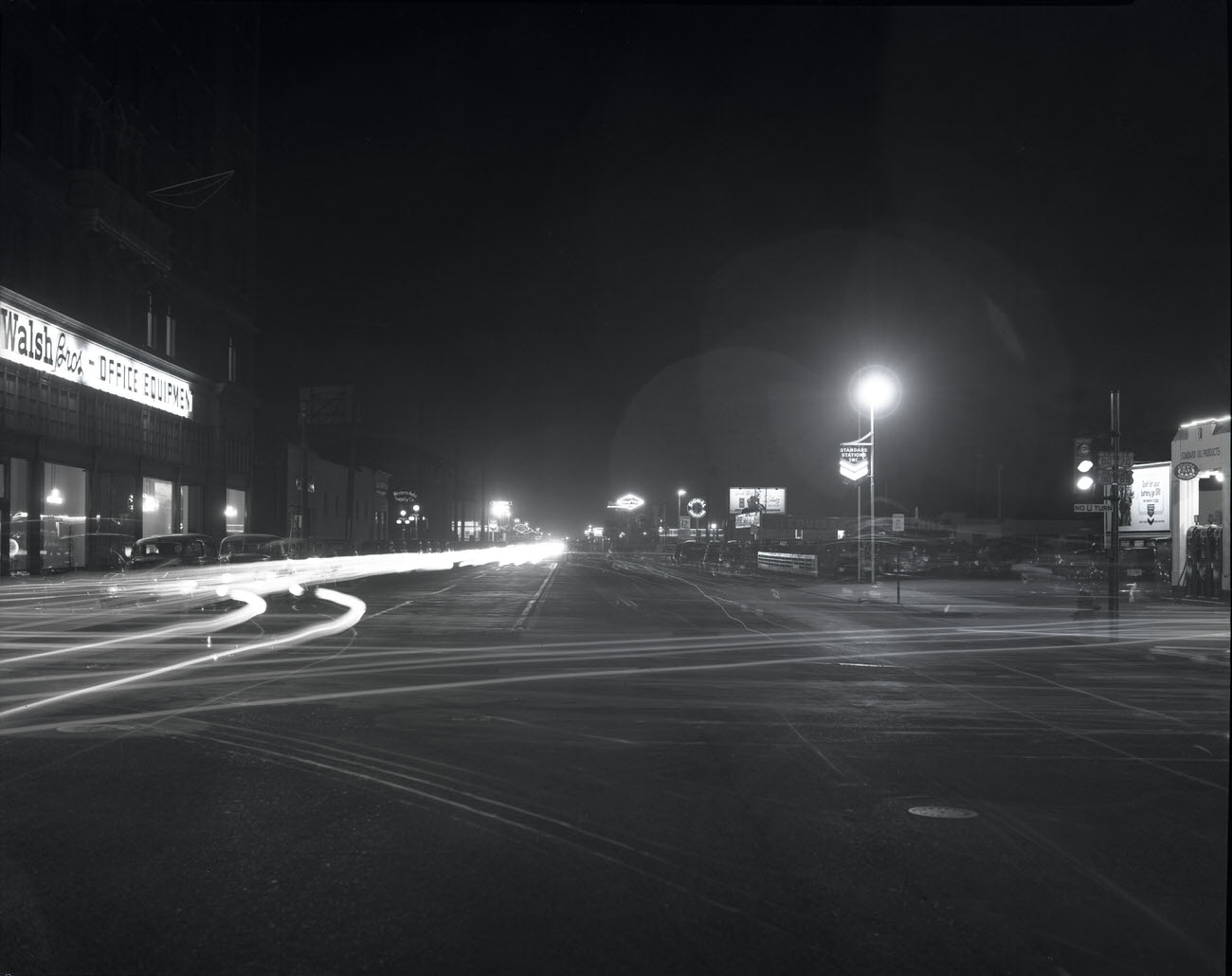 Intersection of W. Van Buren St. and Central Ave. at Night, 1942