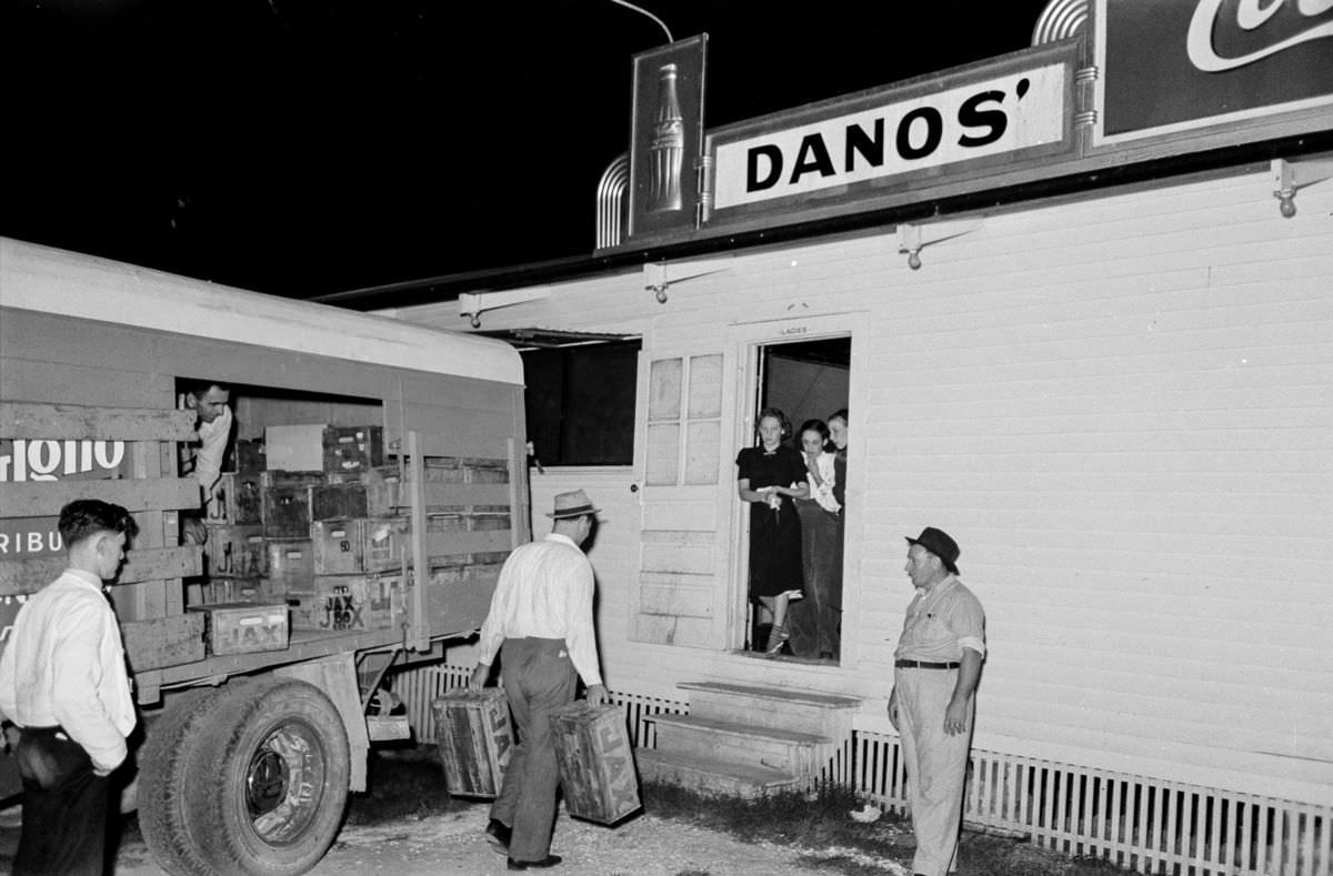 A Friday night at Danos’ Night Club, Louisiana, in 1938 by Russell Lee