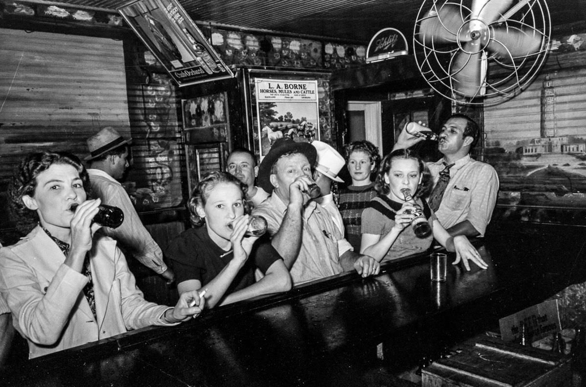 A Friday night at Danos’ Night Club, Louisiana, in 1938 by Russell Lee