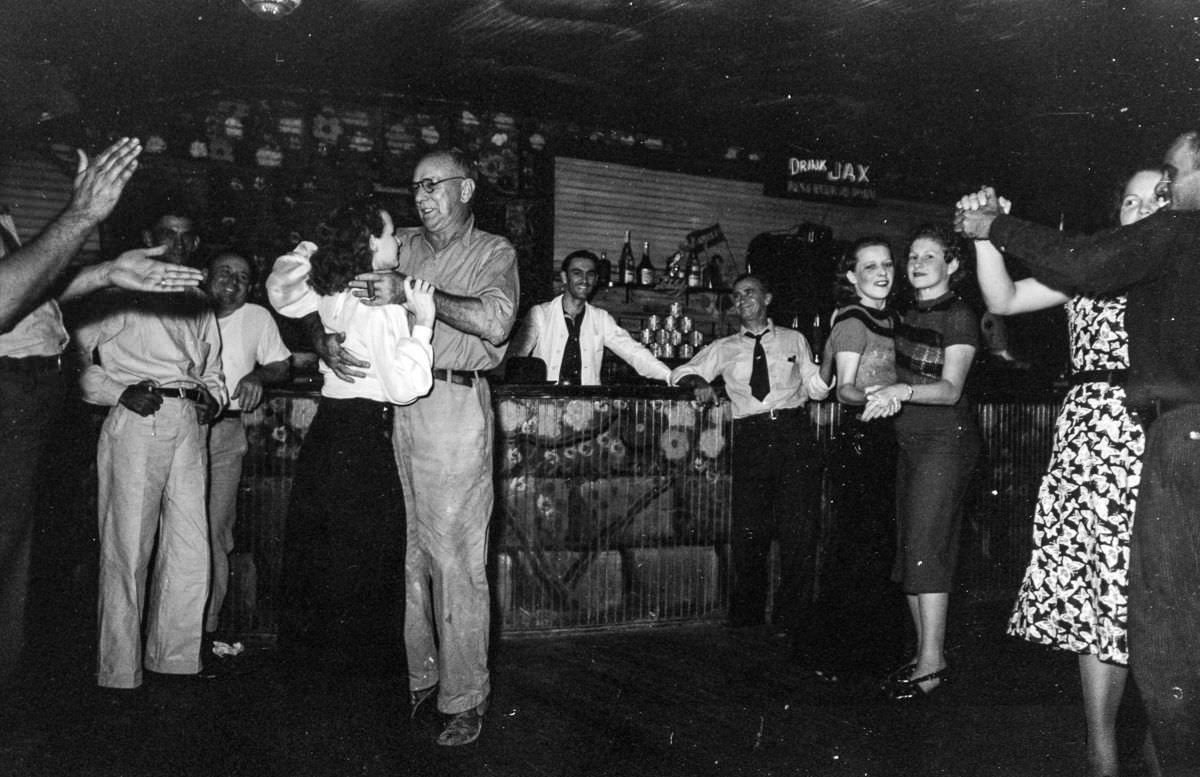 A Friday night at Danos’ Night Club, Louisiana, in 1938 by Russell Lee