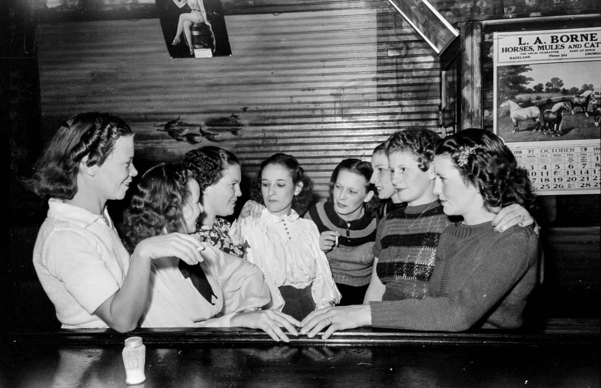 A Friday night at Danos’ Night Club, Louisiana, in 1938 by Russell Lee