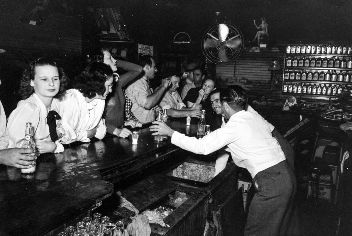 A Friday night at Danos’ Night Club, Louisiana, in 1938 by Russell Lee