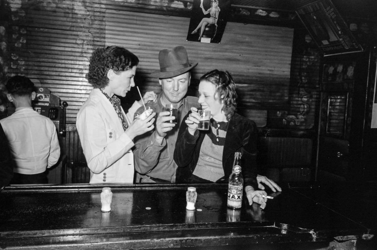 A Friday night at Danos’ Night Club, Louisiana, in 1938 by Russell Lee