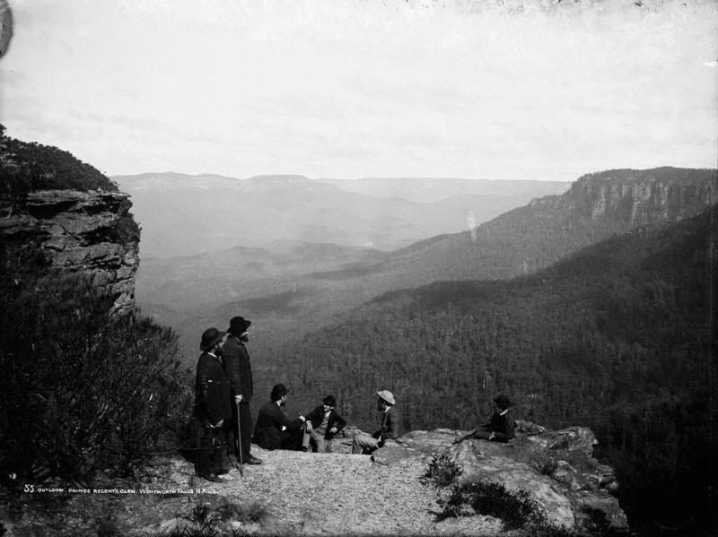 Outlook, Prince Regent's Glen, Wentworth Falls, New South Wales, 1900