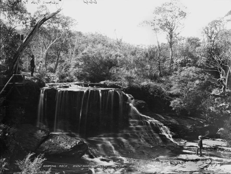 Weeping Rock, Wentworth Falls, New South Wales, 1900