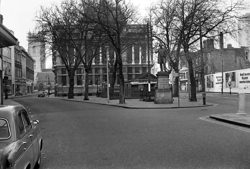 The Old Library. A nice shot of Hayes Island, from the days when it was still an Island, Cardiff, February 1975