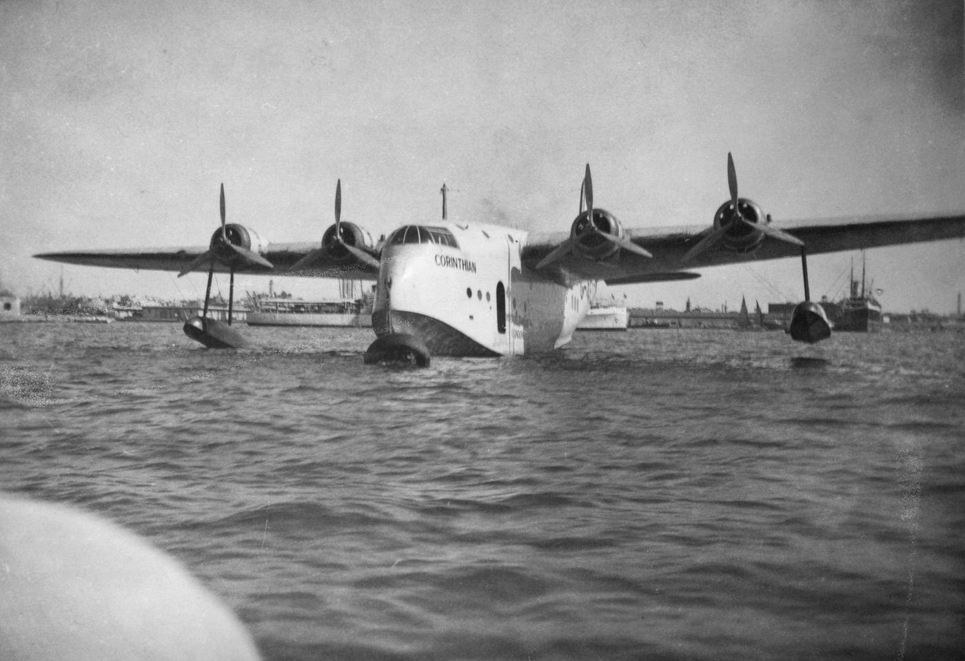 Short Empire flying boat 'Corinthian', Alexandria, Egypt, 1941