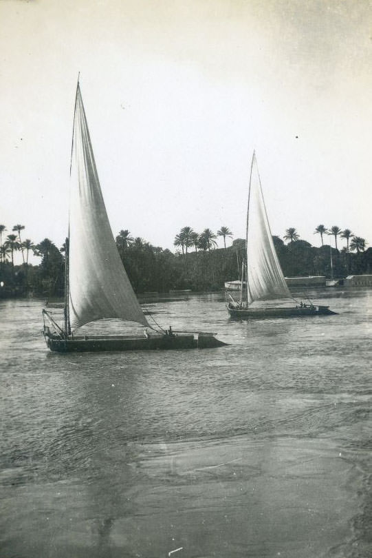 Boat on Nile River, Egypt