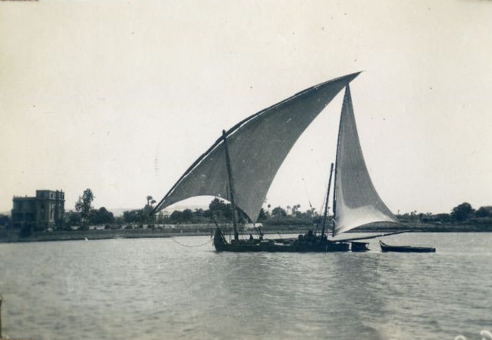 Boat on Nile River, Egypt