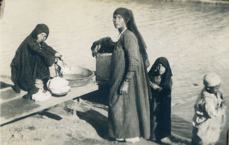 Native women washing, Egypt